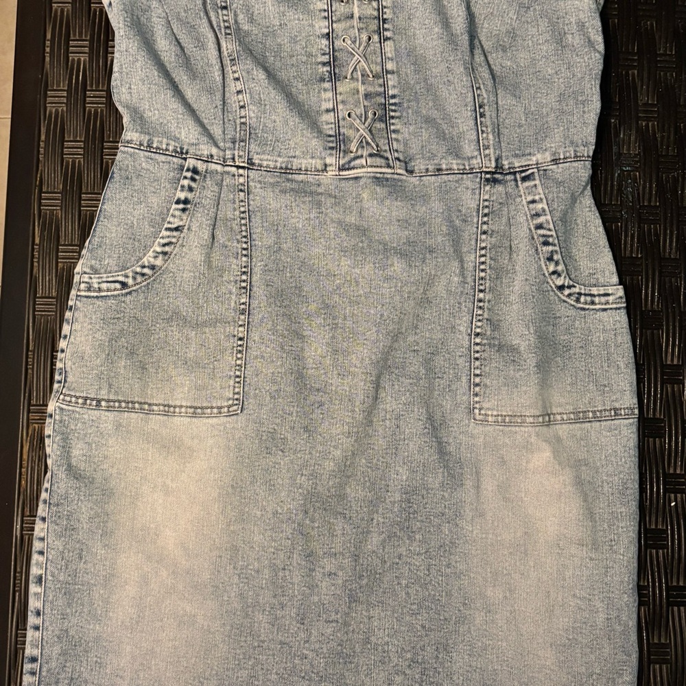 INC Women’s Denim Sleeveless Dress